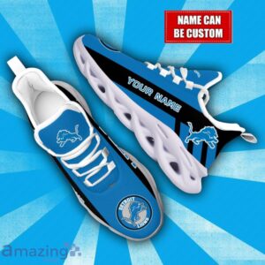 Personalized Name Detroit Lions NFL Max Soul Shoes Sneakers For Athletics Team Product Photo 2