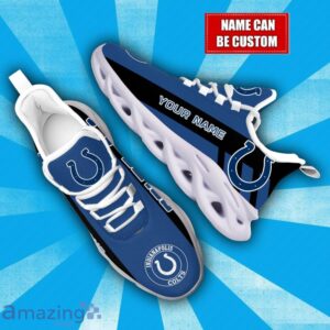 Personalized Name Indianapolis Colts NFL Max Soul Shoes Sneakers For Athletics Team Product Photo 2