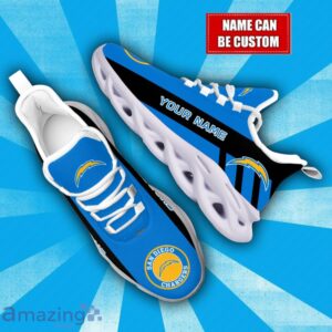 Personalized Name Los Angeles Chargers NFL Max Soul Shoes Sneakers For Athletics Team Product Photo 2