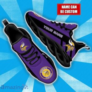 Personalized Name Minnesota Vikings NFL Max Soul Shoes Sneakers For Athletics Team Product Photo 1