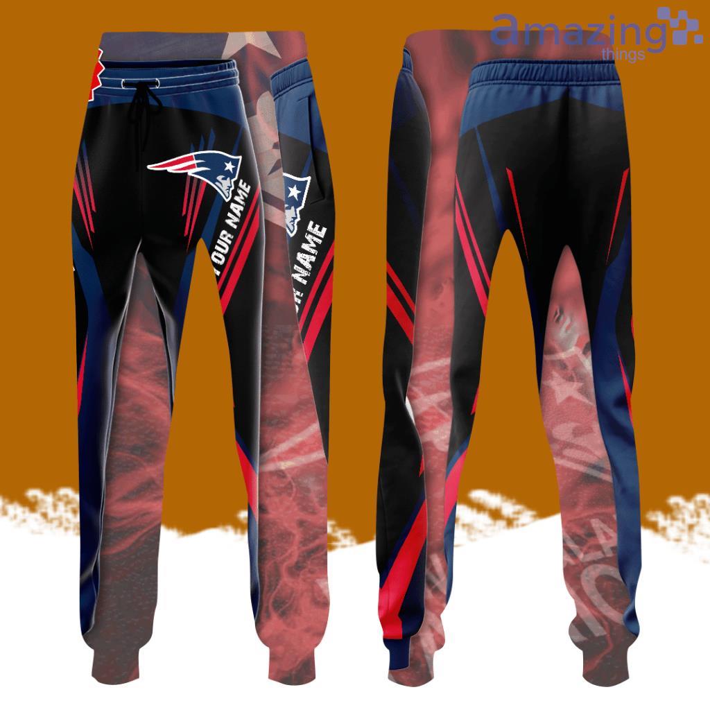 Personalized New England Patriots Football All Over Print 3D Long Pants Black image Personalized New England Patriots Football All Over Print 3D Long Pants Black Product Photo 1