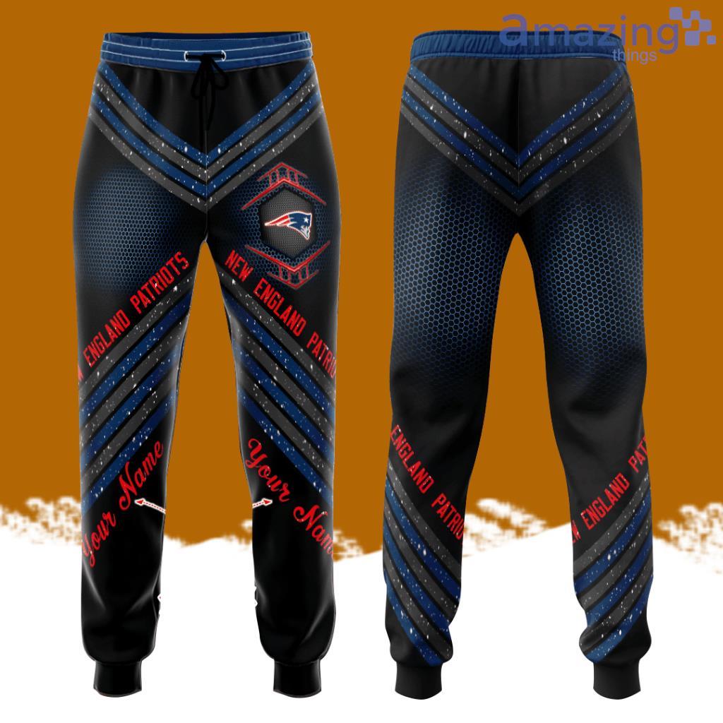 Personalized New England Patriots Football Team All Over Print 3D Long Pants Black image Personalized New England Patriots Football Team All Over Print 3D Long Pants Black Product Photo 1