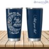 Personalized New England Patriots Love My Team To The Moon Tumbler 20oz