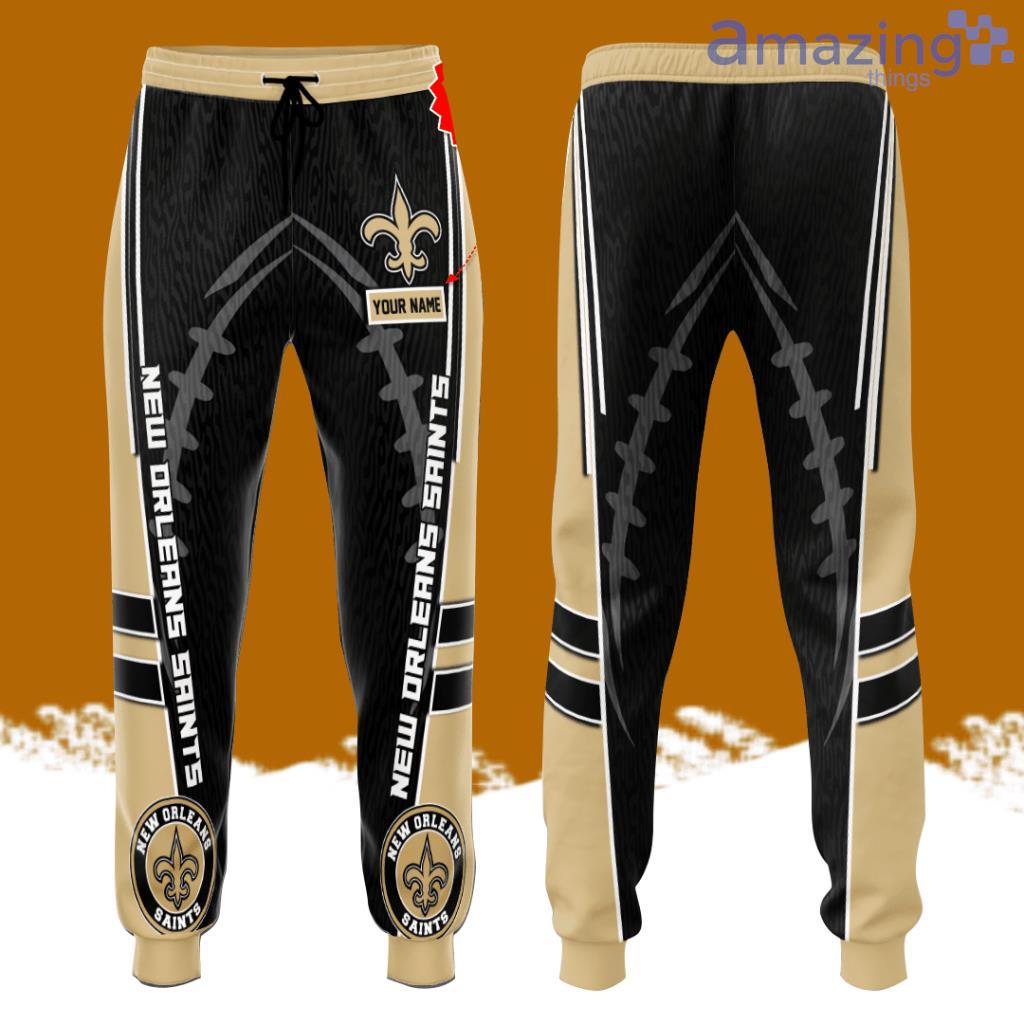 Personalized New Orleans Saints Rugby Ball All Over Print 3D Casual Unisex All Over Print 3D Long Pants Black image Personalized New Orleans Saints Rugby Ball All Over Print 3D Casual Unisex All Over Print 3D Long Pants Black Product Photo 1