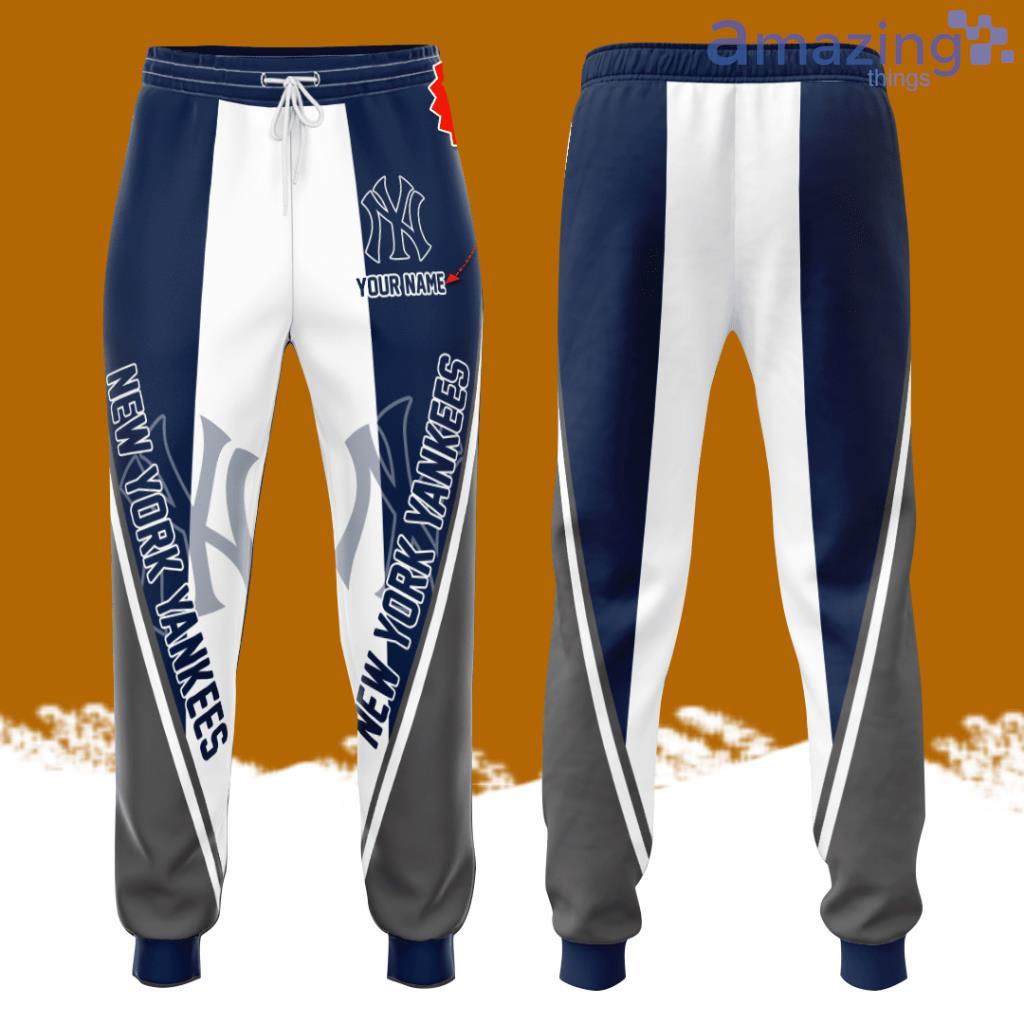 Personalized New York Yankees All Over Print 3D Casual Unisex All Over Print 3D Long Pants Gray Navy image Personalized New York Yankees All Over Print 3D Casual Unisex All Over Print 3D Long Pants Gray Navy Product Photo 1