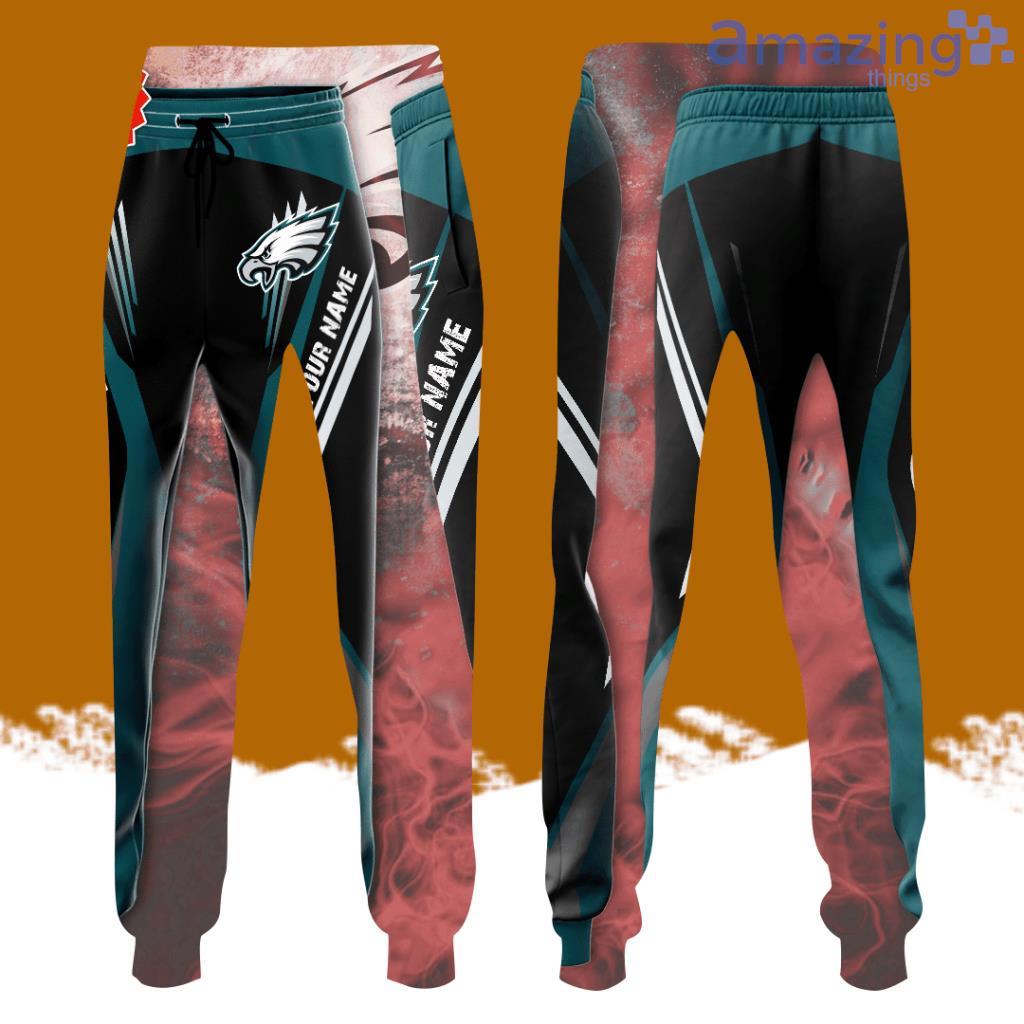 Personalized Philadelphia Eagles All Over Print 3D Casual Unisex All Over Print 3D Long Pants Teal Black image Personalized Philadelphia Eagles All Over Print 3D Casual Unisex All Over Print 3D Long Pants Teal Black Product Photo 1
