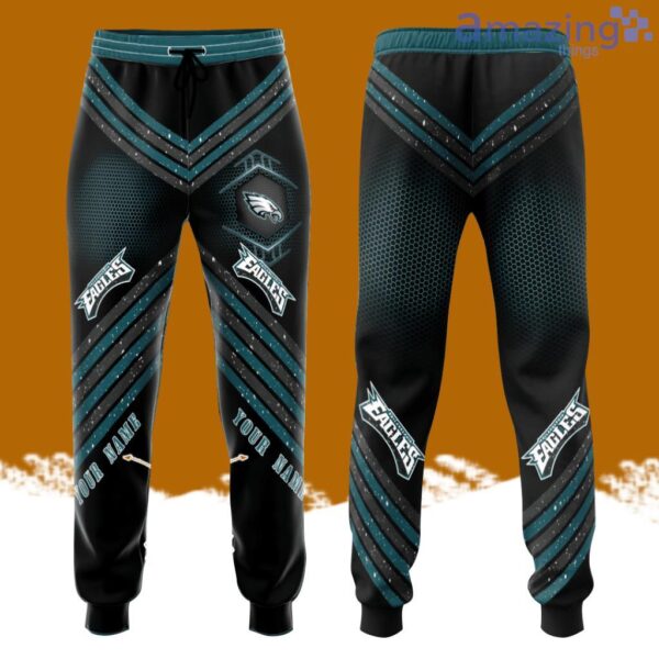 Personalized Philadelphia Eagles Football Team Eagles All Over Print 3D Long Pants Green Product Photo 1