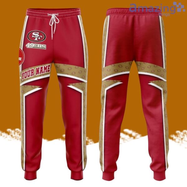 Personalized San Francisco 49ers All Over Print 3D Casual Unisex All Over Print 3D Long Pants Red Product Photo 1