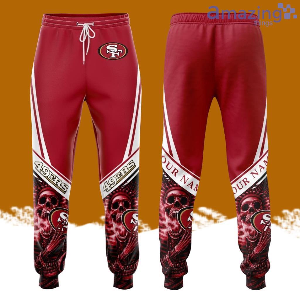 Personalized San Francisco 49ers Red Skeleton All Over Print 3D Casual Unisex All Over Print 3D Long Pants Red image Personalized San Francisco 49ers Red Skeleton All Over Print 3D Casual Unisex All Over Print 3D Long Pants Red Product Photo 1
