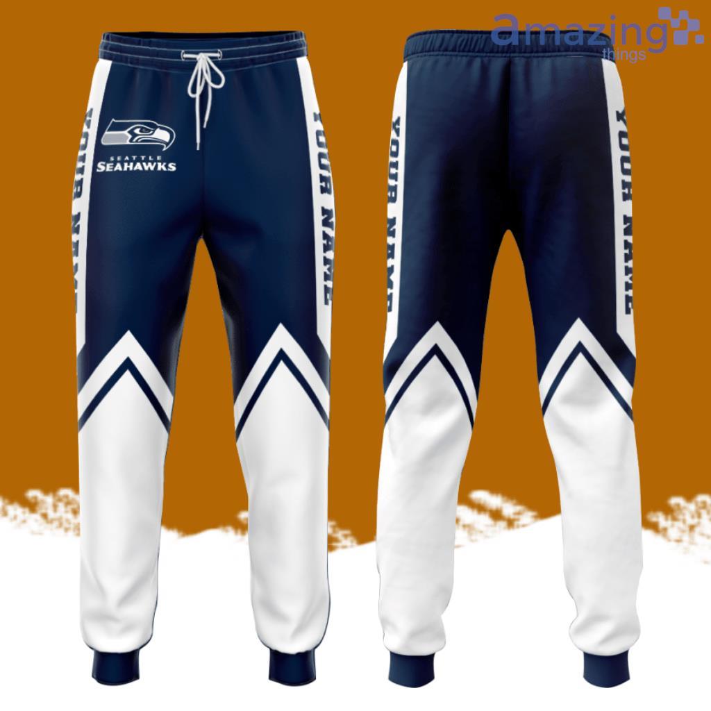 Personalized Seattle Seahawks All Over Print 3D Casual Unisex All Over Print 3D Long Pants Navy White image Personalized Seattle Seahawks All Over Print 3D Casual Unisex All Over Print 3D Long Pants Navy White Product Photo 1