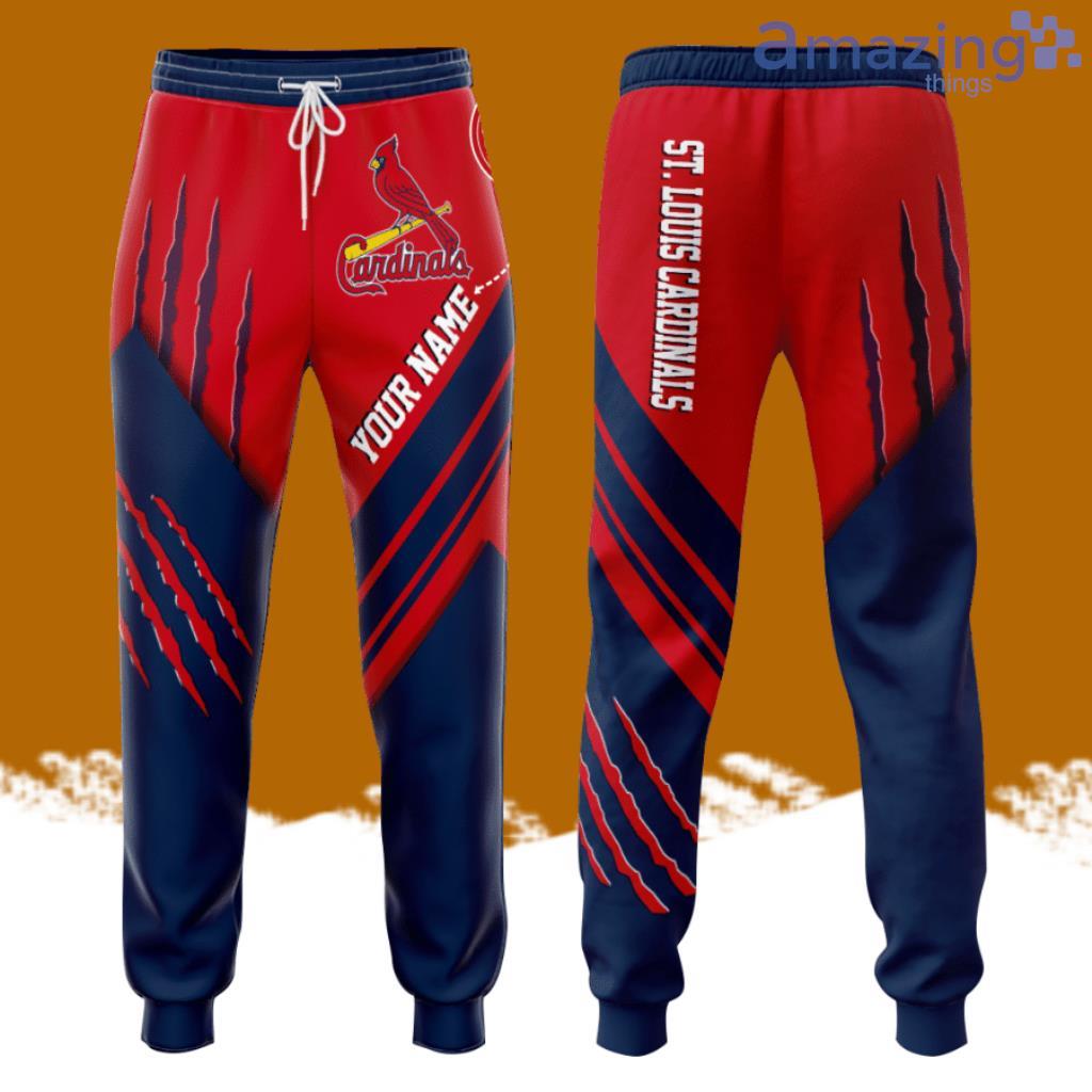 Personalized St. Louis Cardinals Claw Unisex All Over Print 3D Long Pants Red Navy image Personalized St. Louis Cardinals Claw Unisex All Over Print 3D Long Pants Red Navy Product Photo 1