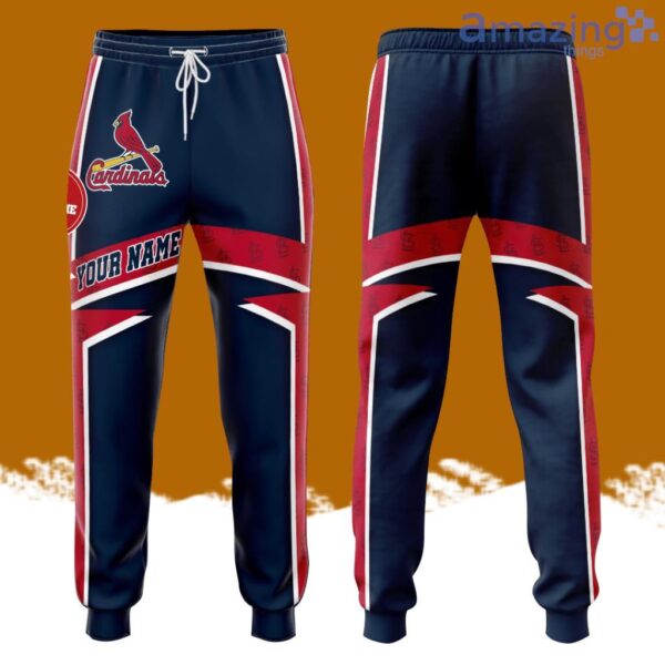 Personalized St. Louis Cardinals Unisex All Over Print 3D Long Pants Navy Red Product Photo 1