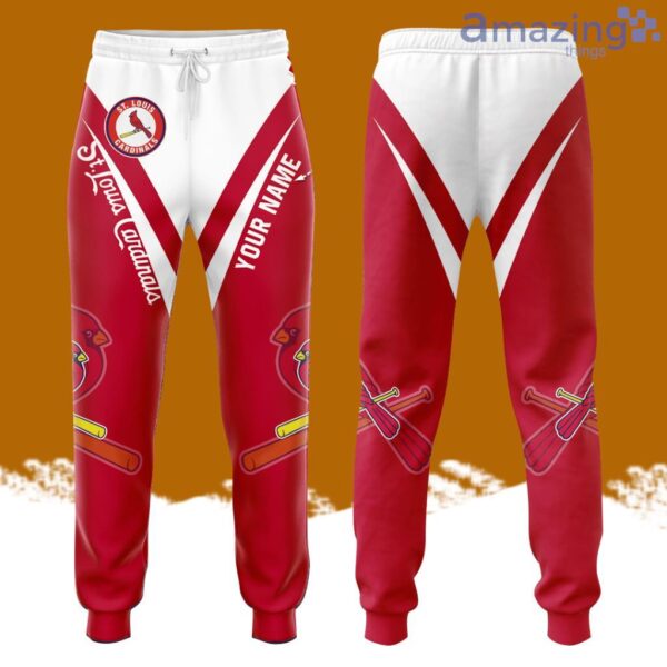 Personalized St. Louis Cardinals Unisex All Over Print 3D Long Pants Red White Product Photo 1