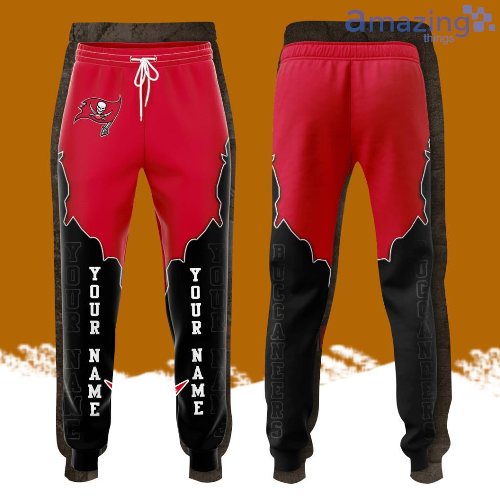 Personalized Tampa Bay Buccaneers All Over Print 3D Casual Unisex All Over Print 3D Long Pants Black Red image Personalized Tampa Bay Buccaneers All Over Print 3D Casual Unisex All Over Print 3D Long Pants Black Red Product Photo 1
