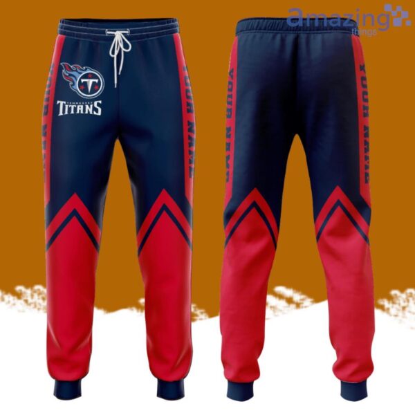 Personalized Tennessee Titans Football Team Titans All Over Print 3D Long Pants Red Product Photo 1