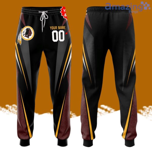 Personalized Washington Redskins All Over Print 3D Casual Unisex All Over Print 3D Long Pants Black Product Photo 1