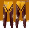 Personalized Washington Redskins All Over Print 3D Casual Unisex All Over Print 3D Long Pants Garnet Yellow