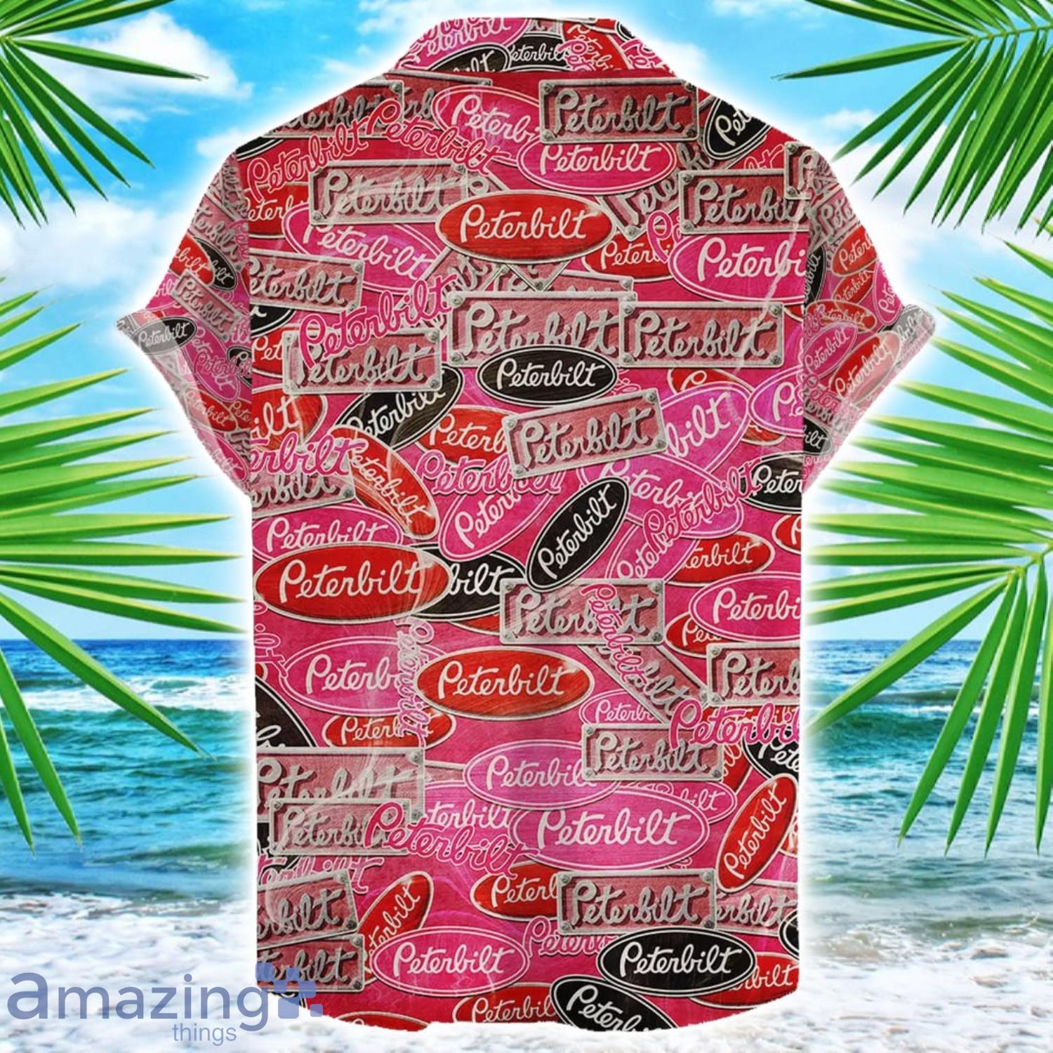 Peterbilt 3D Printing Truck Logo Hawaiian Shirt For Men And Women image Peterbilt 3D Printing Truck Logo Hawaiian Shirt For Men And Women Product Photo 2