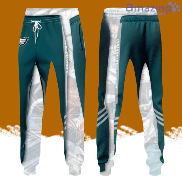 Philadelphia Eagles Football Team All Over Print 3D Long Pants Green Product Photo 1