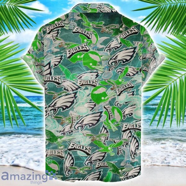 Philadelphia Eagles NFL Team Logo 3D Hawaiian Shirt Limited For Sports Fans Product Photo 2