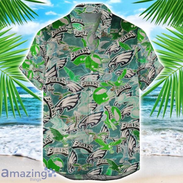 Philadelphia Eagles NFL Team Logo 3D Hawaiian Shirt Limited For Sports Fans Product Photo 1