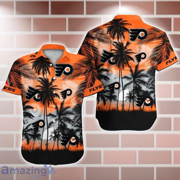 Philadelphia Flyers NHL Hawaii Coconut And Logo Full Printed Hawaiian Shirt Product Photo 1