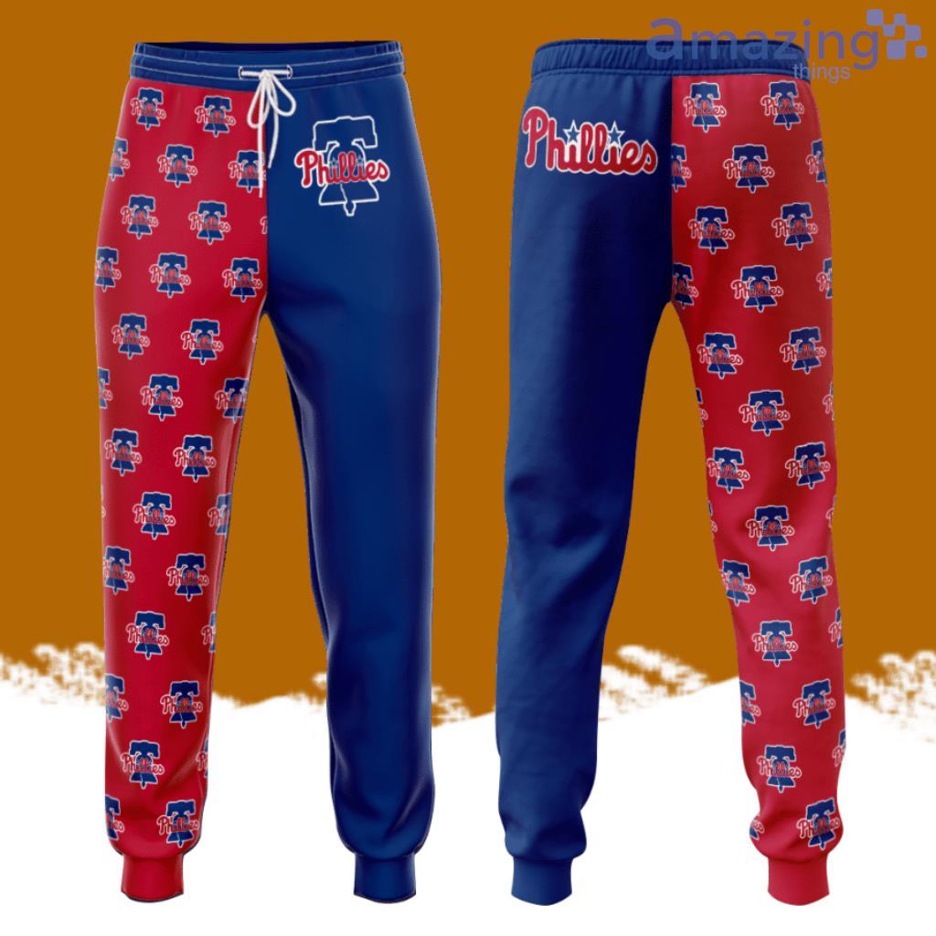 Philadelphia Phillies All Over Print 3D Unisex All Over Print 3D Long Pants Blue Red image Philadelphia Phillies All Over Print 3D Unisex All Over Print 3D Long Pants Blue Red Product Photo 1