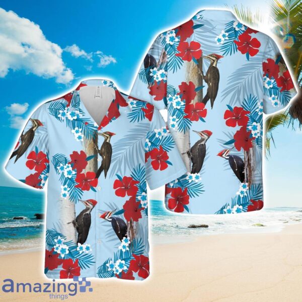 Pileated Woodpecker Hawaiian Shirt Product Photo 1