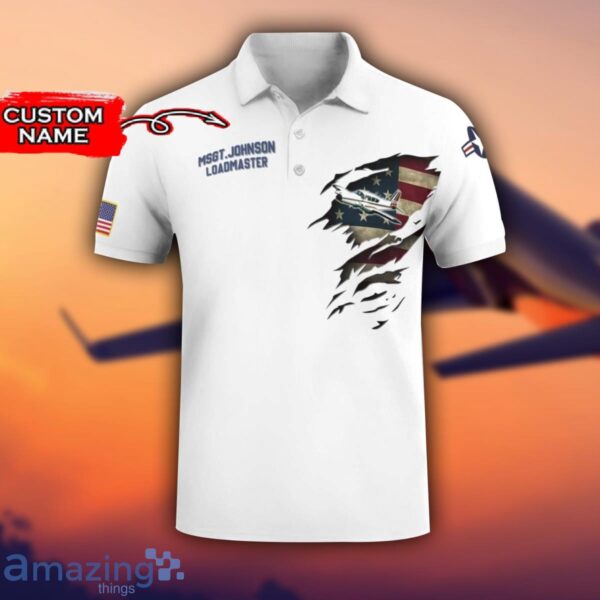 Piper PA-23 Apache PA23 3D Aircraft Flag White Polo Shirt For Men And Women Custom Name Product Photo 2