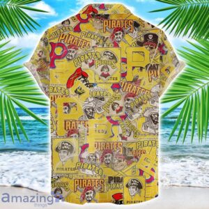 Pittsburgh Piratess MLB Team Logo 3D Hawaiian Shirt Limited For Sports Fans image Pittsburgh Piratess MLB Team Logo 3D Hawaiian Shirt Limited For Sports Fans Product Photo 2