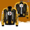 Pittsburgh Steelers 3D AOP Bomber Jacket Hot Style 3D Printing