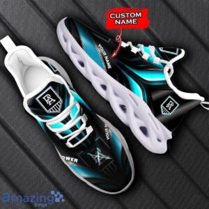 Port Adelaide Power AFL Max Soul Shoes Personalized Name For Fans Product Photo 2