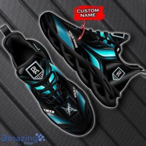 Port Adelaide Power AFL Max Soul Shoes Personalized Name For Fans Product Photo 1