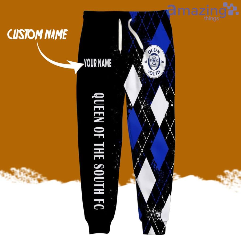 Queen Of The South FC Logo Brand Long Pant 3D Printed Flattering Figure Custom Name Gift image Queen Of The South FC Logo Brand Long Pant 3D Printed Flattering Figure Custom Name Gift Product Photo 1