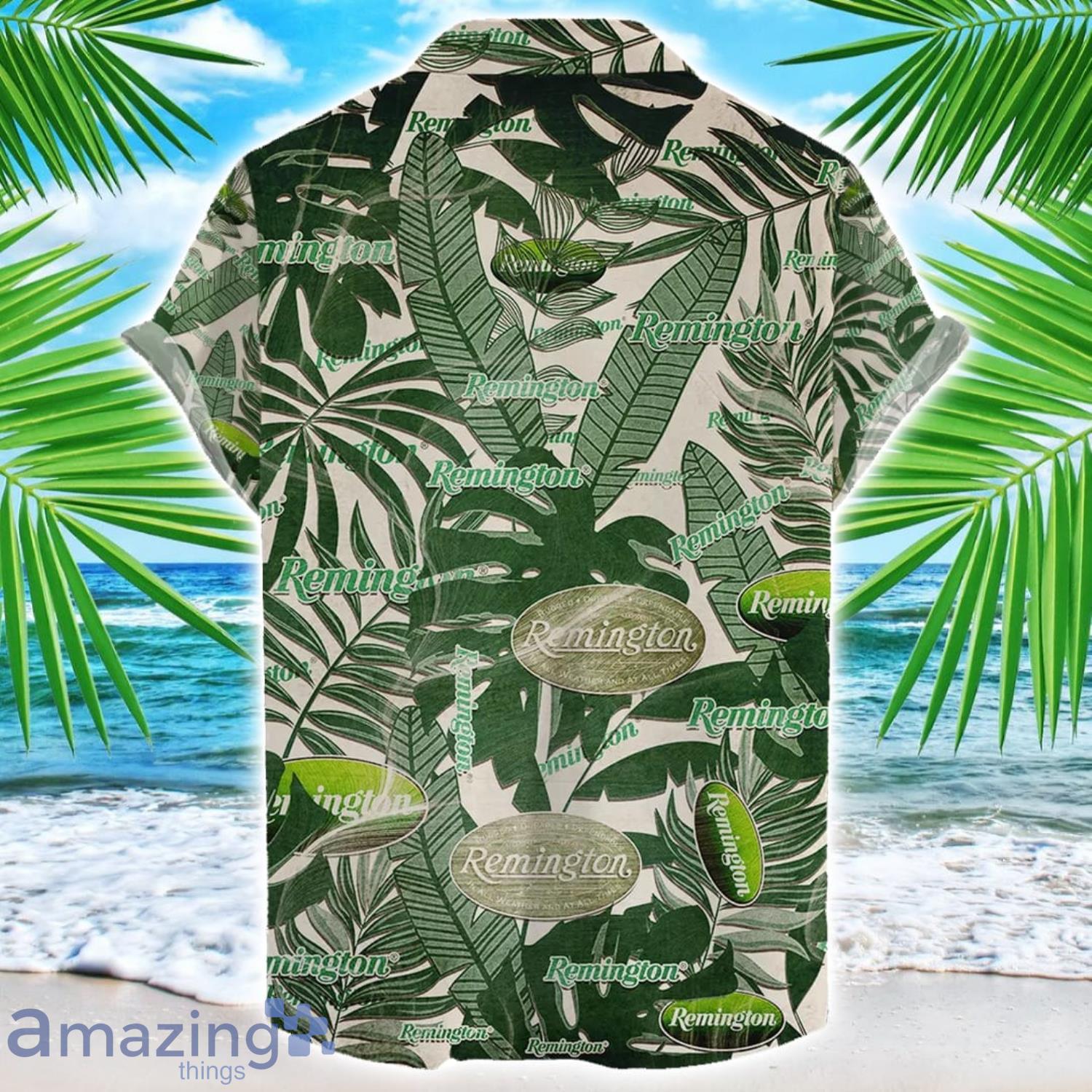 Remington Gun Retro Logo Hawaiian Shirt For Men And Women Summer Gift image Remington Gun Retro Logo Hawaiian Shirt For Men And Women Summer Gift Product Photo 2