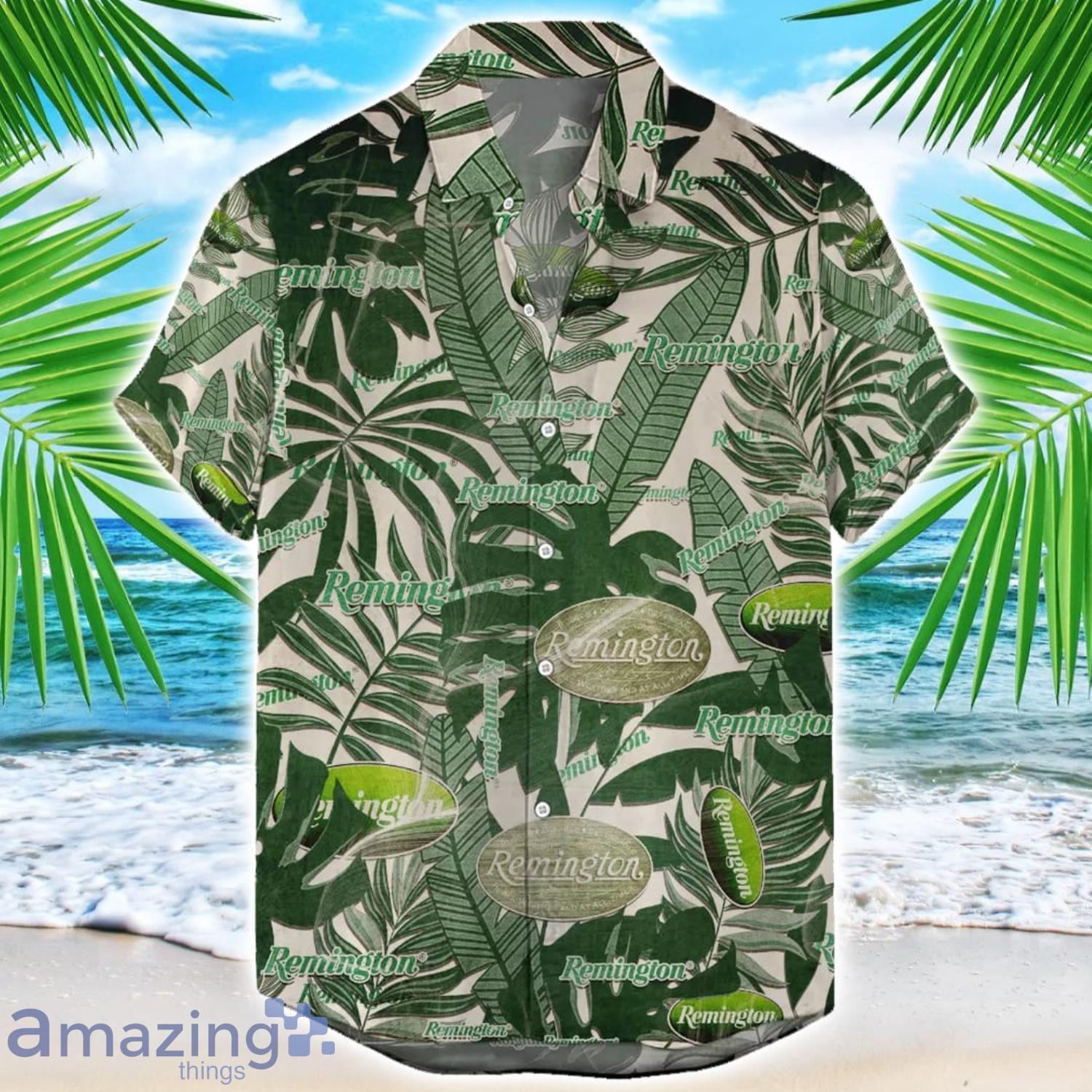 Remington Gun Retro Logo Hawaiian Shirt For Men And Women Summer Gift image Remington Gun Retro Logo Hawaiian Shirt For Men And Women Summer Gift Product Photo 1