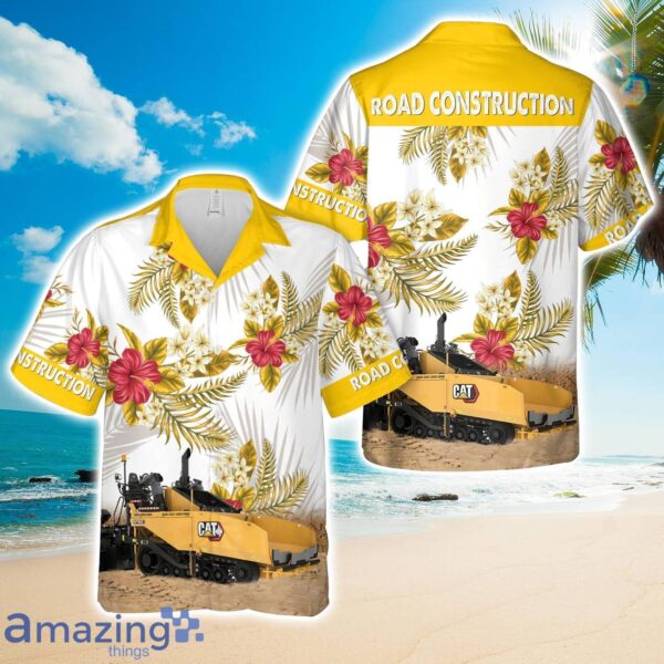 Road Construction Asphalt Paving Equipment Hawaiian Shirt Product Photo 1