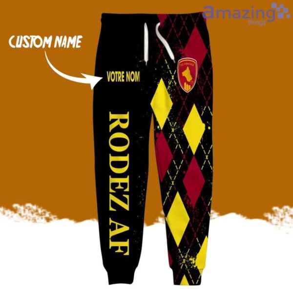 Rodez Aveyron Football Logo Brand Long Pant 3D Printed Flattering Figure Custom Name Gift Product Photo 2