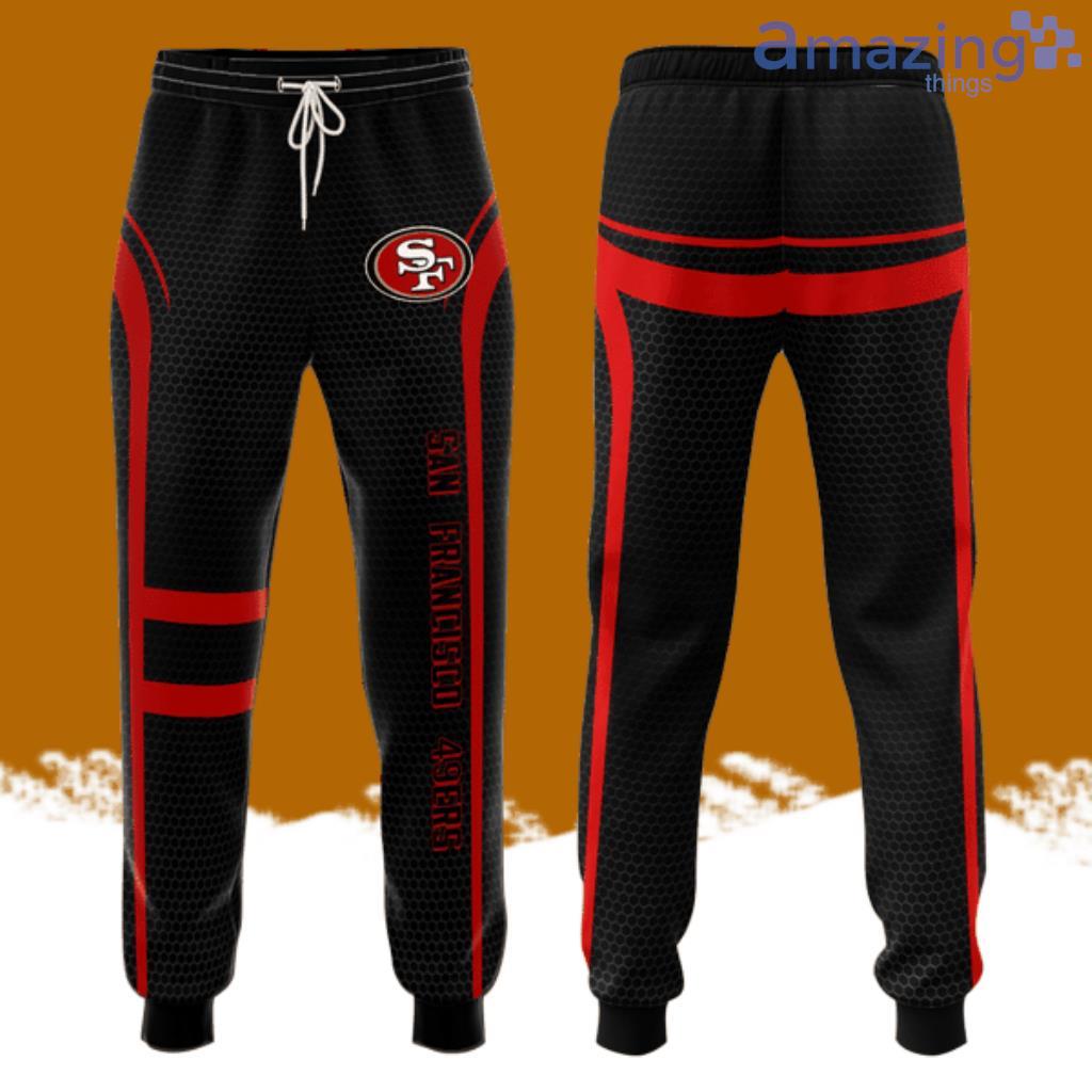 San Francisco 49ers Football Team All Over Print 3D Long Pants Black image San Francisco 49ers Football Team All Over Print 3D Long Pants Black Product Photo 1