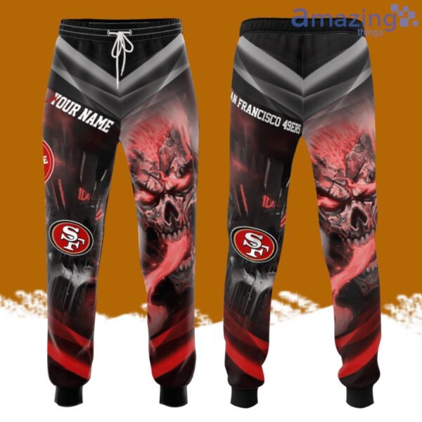 San Francisco 49ers Football Team All Over Print 3D Long Pants Red Product Photo 1