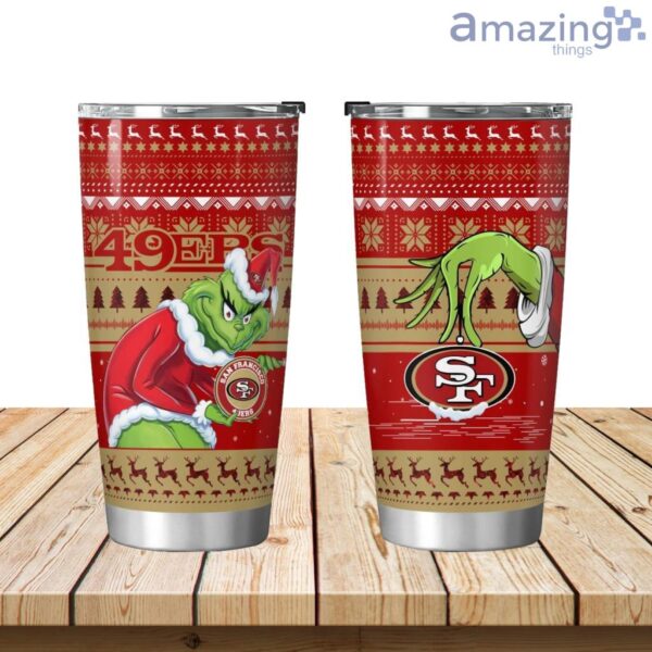 San Francisco 49ers Grinch Christmas Tumbler 20oz Limited Edition Product Photo 1