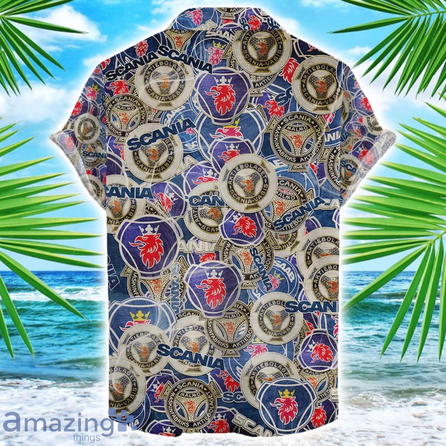 Scania 3D Printing Truck Logo Hawaiian Shirt For Men And Women image Scania 3D Printing Truck Logo Hawaiian Shirt For Men And Women Product Photo 2