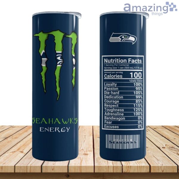 Seattle Seahawks Energy Skinny Tumbler 17oz Product Photo 1