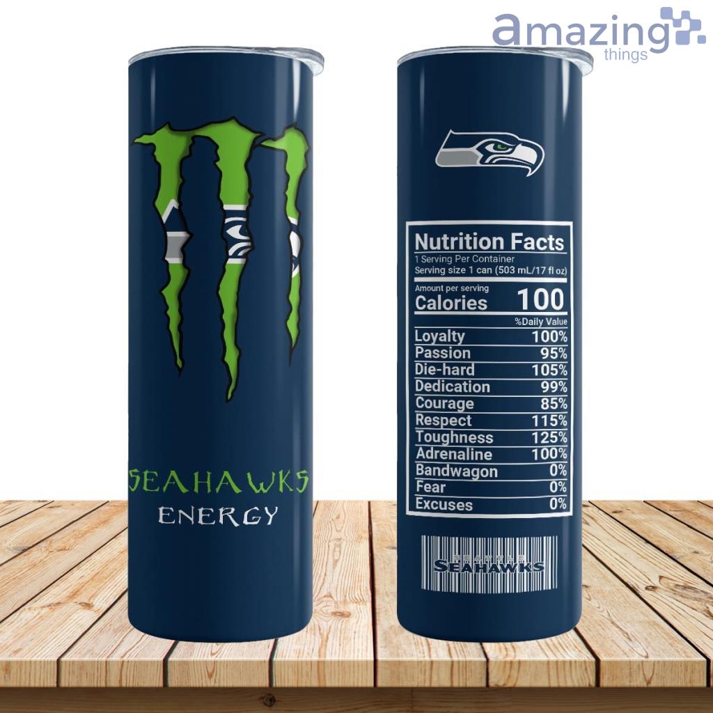 Seattle Seahawks Energy Skinny Tumbler 17oz image Seattle Seahawks Energy Skinny Tumbler 17oz Product Photo 1