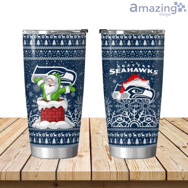 Seattle Seahawks Santa Tumbler 20oz Product Photo 1