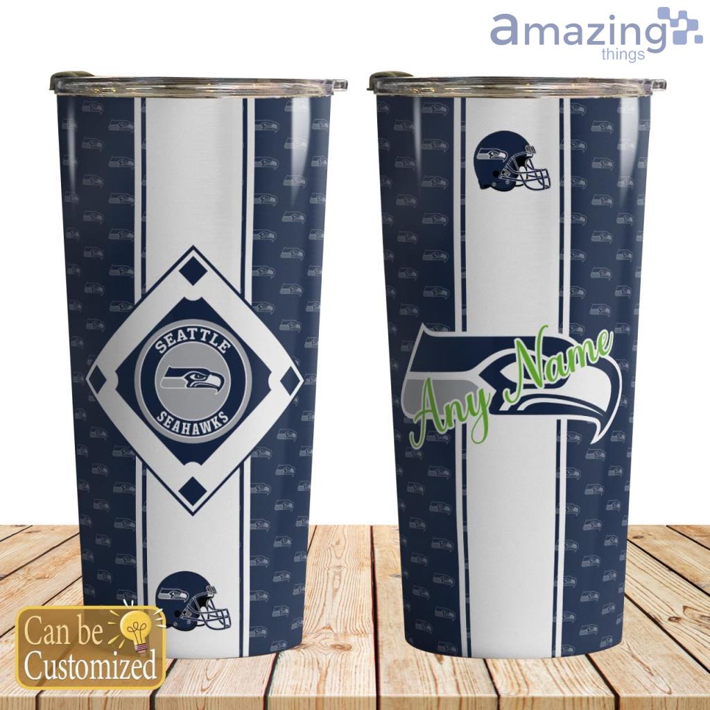 Seattle Seahawks Team Pattern Personalized 30oz Tumbler image Seattle Seahawks Team Pattern Personalized 30oz Tumbler Product Photo 1