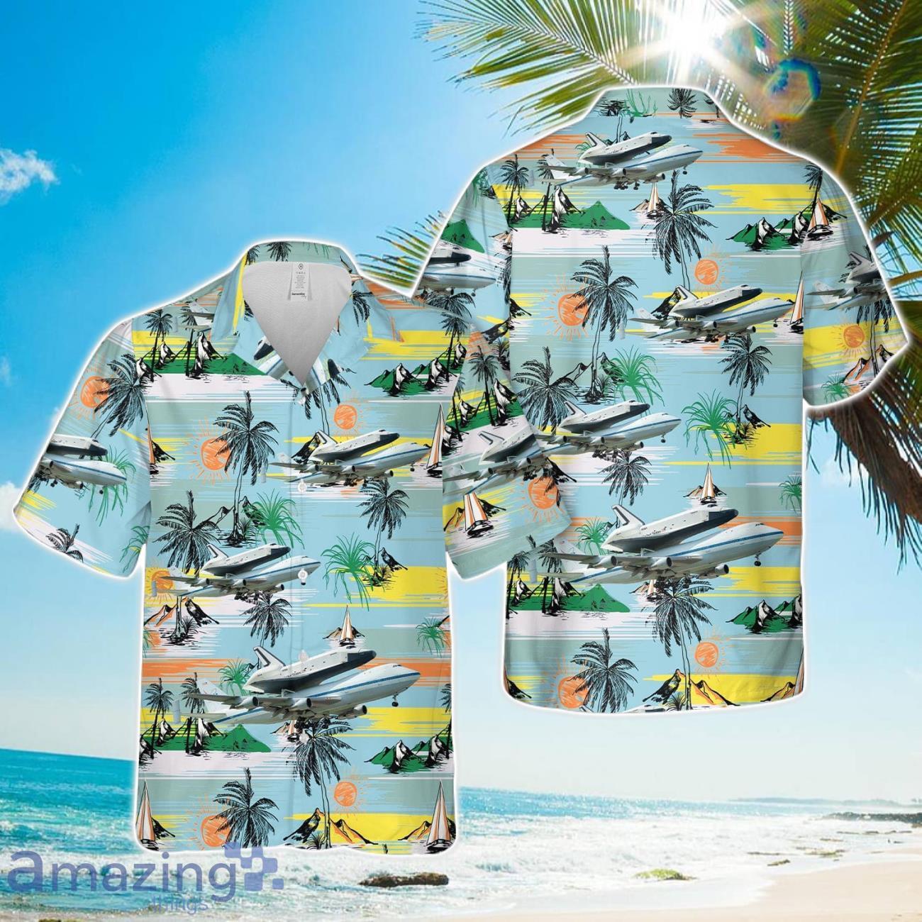 Shuttle Enterprise Flight To New York Hawaiian Shirt image Shuttle Enterprise Flight To New York Hawaiian Shirt Product Photo 1