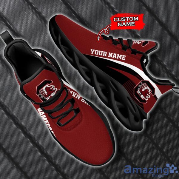 South Carolina Gamecocks NCAA Max Soul Shoes NCAA Team Lgo Sneakers Custom Name Gift For Fans Product Photo 2