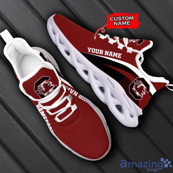 South Carolina Gamecocks NCAA Max Soul Shoes NCAA Team Lgo Sneakers Custom Name Gift For Fans Product Photo 1