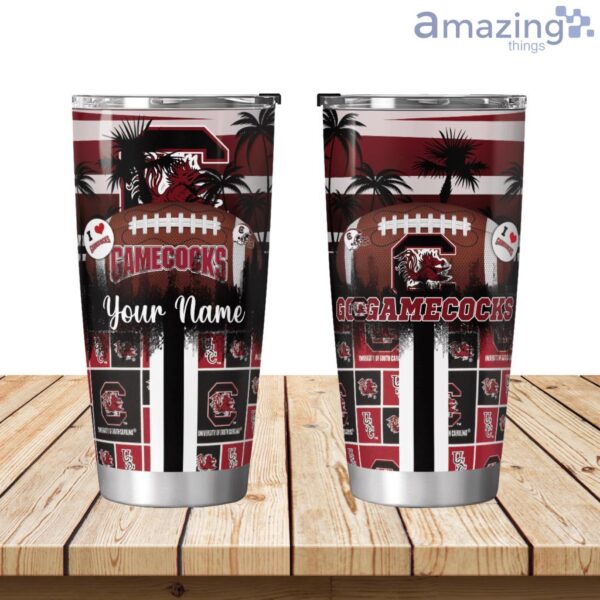 South Carolina Gamecocks Tropical Personalized Tumbler 20oz Limited Edition Product Photo 1